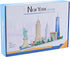 New York Skyline Micro Building Blocks Set, City Architecture Model Kit for Adults and Kids, 3452 Pieces