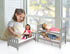 Badger Basket Convertible Doll Bunk Bed with Storage Baskets and Personalization Kit for 20 inch Dolls - Gray