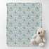 Cstdyfrv Summer 60x80in Vintage Floral Pink Blue Bows Baby Blankets for Boys Girls Spring Flowers Ribbon Bows Swaddle
