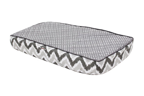Grey Pin Dots/Zigzag Changing Pad Cover - Mix and Match Design