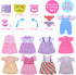 Digabi 12'' 13'' 14'' 15'' 360Sewing Pack 18 Set Baby Doll Clothes - Fits Girl Baby Dolls Clothes Dresses