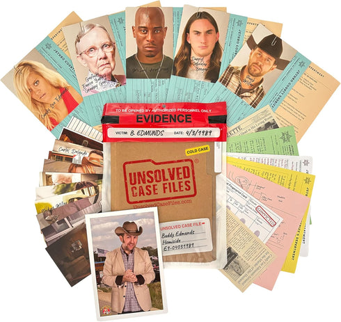 Unsolved Case Files | Edmunds, Buddy - Cold Case Murder Mystery Game
