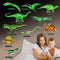 Glow in The Dark Dinosaur Wall Stickers - 10 Large Bright Decals for Bedroom Walls and Ceilings, Set 2