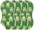 tplaotee 22x11in Cartoon Green Frogs Red-Stripe Cotton Burp Cloth Soft Touch Baby wash Cloth for Babies boy and Girl