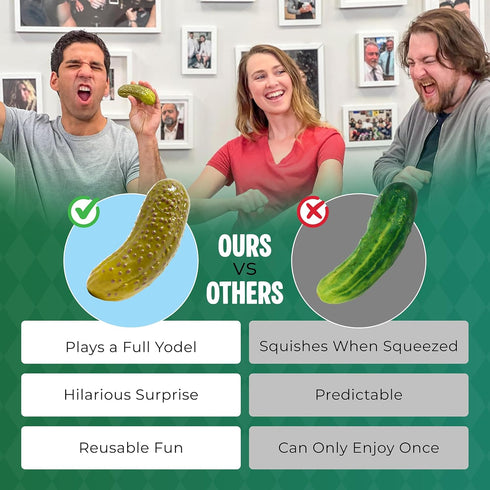 (1 5 Inch) DR DINGUS Yodeling Pickle Pickle - Sings Dill-lightful Musical Yodel Song - Hilarious Laughs - Singing