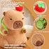 Aniamls Cute Capybara Plush Kawaii Soft Capybara Plush Doll Pillow with Bread Capybara Stuffed Toys for Girls Kids