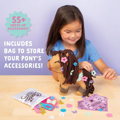 1 5+ Craft- Tastic - Make a Friend Pony - Mini Sewing Kit, Arts and Crafts, Kids Crafts, Art Supplies, Craft Kit Makes