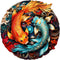 Wooden Puzzles for Adults, Yin Yang Fish (S-100pcs) Unique Shaped Animal Wood Puzzles, Birthday Gifts