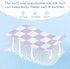 SyXIOP 28" 52" Purple and White American Plaid Cooling Baby Waterproof Crib Mattress Cover x Ultra Soft Training Pads