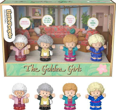 Little People Collector The Golden Girls TV Show Special Edition Set, 4 Figures in Display Package