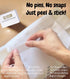 KJ.VOOM (2 100 Adhesive Cloth Diaper Fasteners Peel-Stick-Adjust | Replaces Diaper Pins & Snaps | Hook-&-Loop Tabs