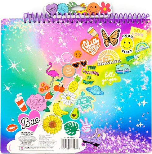 Set, 6, 7, 8, 9 Just My Style Pop & Color Sketchbook, Creative Fidget Sketchbook and Pen Great Weekend Activity