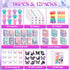 96Pcs Set BenLouis Butterfly Party Favors Butterfly Fairy Coloring Books Crayon Stickers Bulk for Kids Butterfly