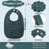 Frienda 6 Pcs Muslin Bibs Baby Burping Cloth Teething Bibs Bandana Bibs 6 Absorbent Layers Muslin Bibs for 6 Month+ Baby