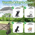 Eiszhjk 50+ UPF Wagon Umbrella with Universal Clamp, Adjustable Lounge Wagon Umbrella Attachment, Lightweight for Easy