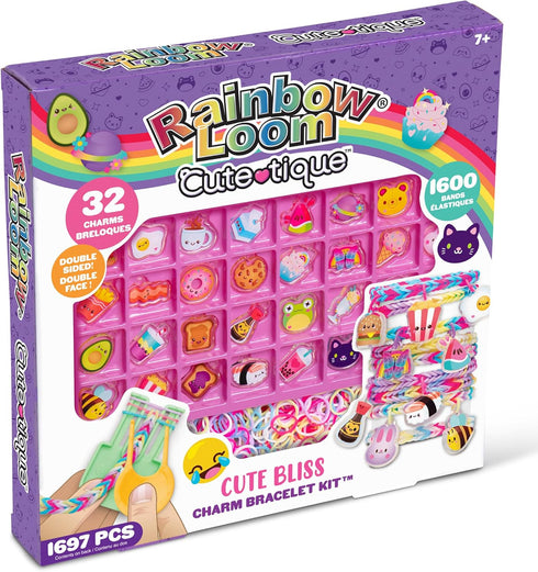 Rainbow Loom Cute-Tique Cute Bliss Kit, Bracelet Making Kit for Kids Crafting Activity, Ages 7+