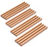 (10-Inch) Set 4 Yellow Mountain Imports Premium Beechwood Domino Racks/Trays - of - Domino Holders for Mexican Train