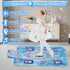 Dance Mat Toys for Girls: 8-Button Frozen Dance Pad with Wireless Bluetooth, LED Light, Birthday Gifts for Kids