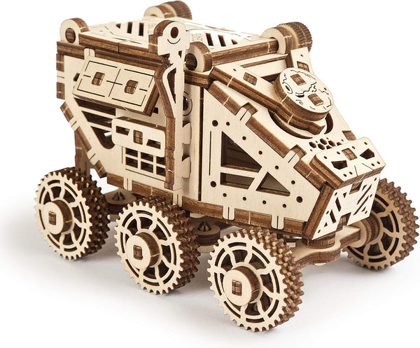 UGEARS Science STEM Mars Rover - DIY Engineering Activity, Mechanical Wooden Puzzle, Educational Gift