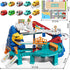 NIPLOOOW Playset 3-5, Set 10 3 4 5 6 7 8 Dinosaur Race Track for Boys Kids Dinosaur Climbing Hills Car Track Play