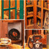 Set DIY Book Nook Kit, Miniature Bookshelf Decor with LED Lights, Laser-Cut Wooden Craft for Adults, Creative Gift