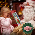 Light Up Christmas Santa Bubble Wand - 14 Inch Bubble Blower with Lights & Sound Effects for Kids
