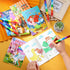 Set 4-8-12 Travel12+12Pcs BenLouis Coloring Books for Kids With Stacking Crayons Mini Coloring Books Bulk for Ages