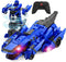 Kroyedfuw Dinosaur Transform Rc Cars, 2.4Ghz Remote Control Car Transforming Robot with