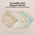5-Pack 20x10" KeaBabies Cotton Muslin Burp Cloths Baby Boy, Girl - Soft & Absorbent Burping Cloth for Babies, Large