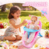 Set 12 Inch Set 2+ SMILESSKIDDO Baby Doll Stroller Toy - Soft Body Dolls with Accessories Dining Chair, Doll Clothes