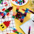 30 12 Set Spakon Pcs Stackable Crayons Bulk Colors Stacking Buildable Crayons for Boys Girls Party Favor for Student