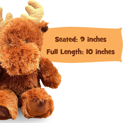 Aurora World 10" Moose Plush Toy - Soft, Cuddly, and Perfect for Imaginative Play and Gifting (Stuffed Toy Moose)