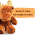 Aurora World 10" Moose Plush Toy - Soft, Cuddly, and Perfect for Imaginative Play and Gifting (Stuffed Toy Moose)