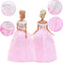 15 Pieces 11.5 Inch Girl Dolls Fashion Pack 6 Set Doll Clothes with Chic Suits, Party Gown, Shoes & Accessories