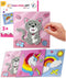 Little Jupiter DIY Pom Pom Art - Makes 3 Art Pieces, Crafts for Kids Age 3-5, Set 2 Unicorn, Rainbow, Cat