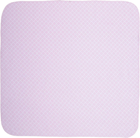 4 Pack Set EVERYDAY KIDS of Soft Flannel Receiving Baby Blanket for Girls; Pink and Purple Baby Swaddle Blankets