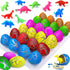 24 Pcs Large Hatching Dinosaur Eggs Easter Party Favors, Easter Egg Filled Toys for Kids Toddlers Grow in Water Dinos