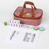 Chinese Small Mahjong Set, 144 Numbered Melamine Tiles (Green) with Carrying Bag, Complete Game Set