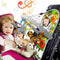 Car Seat Toys for Baby 6 to 12 Months, Musical Pedal Piano, Baby Travel Toys with Mirror and Squeaky Animal Toys