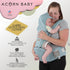 6-in-1 Acorn Baby Parent Carrier Sling with Hip Seat - Ergonomic Carrier Front Carrier Breastfeeding Holder for Parents