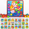 Geekper 96 PCS Button Art Toys for Toddlers, Color Matching Mosaic Pegboard Early Learning Educational Toys for Kids