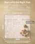 50 50 Inch Joypony Baby Play Mat, x Foldable Play Mats for Babies and Toddlers, Waterproof & Anti-Slip Portable Baby