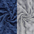 BlueSnail Soft and Stretchy Minky Bassinet Fitted Sheet, Cradle Sheets for Bassinet Pad/Mattress 2pk (Navy + Gray)