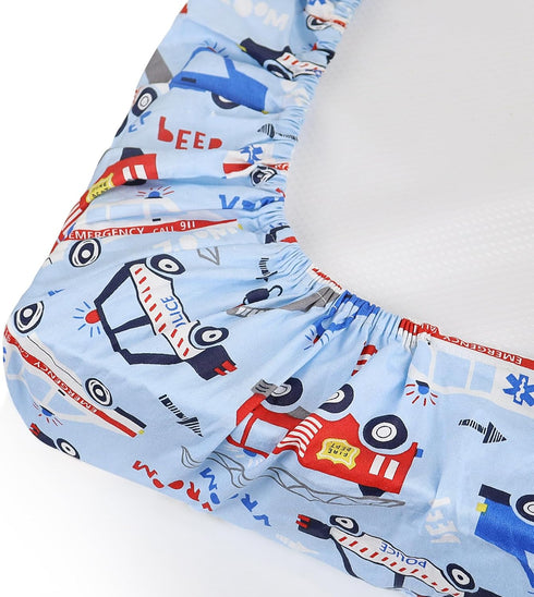 Billion Xin 52'' 28'' 100% Crib Sheets for Boys and Girl, Fitted Crib Sheet X for Standard Crib - Natural Cotton Fitted