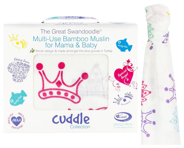 Cuski The Great Swandoodle Swaddle Blanket, Serendipity
