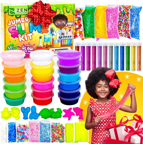 10-12 7-12 Ultimate Slime Kit for Girls | Perfect Toys for Girls Years Old | Complete DIY Slime Making Kit for Kids