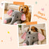 32" Giant Grey Elephant Plush Toy - Fluffy Stuffed Animal Gift for Kids