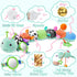 0-3-6-12 Tummy Baby Toys Sensory Musical Animal Stuffed Toy for Infant Months Time Newborn, Plush Caterpillar