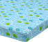 Abstract Baby/Infant Bassinet Sheets, Deep Fitted Soft Jersey Knit, 16" x 32" (Floral Blue)