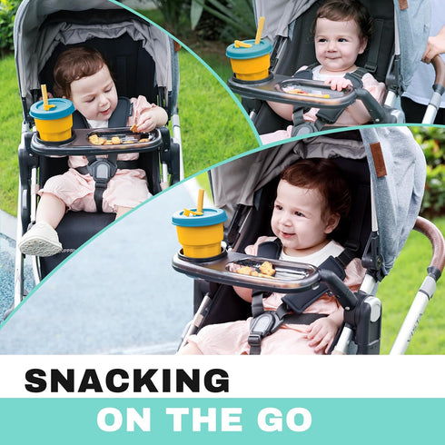 V2/Vista V3/Cruz/Cruz V2/ V2, Snack Tray Fits for UPPAbaby Vista/Vista RumbleSeat/RumbleSeat Stroller Tray with Cup